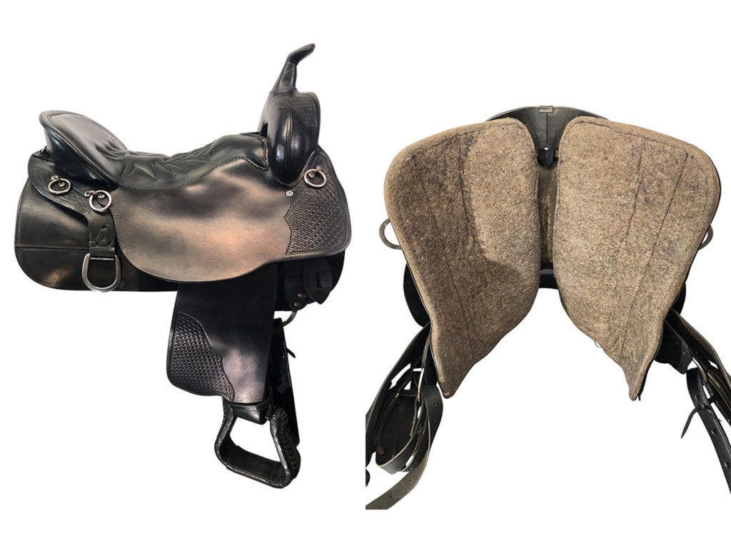 16.5″ Used Tucker Medium Trail Saddle 157 Cheyenne ustk4136 Horse
