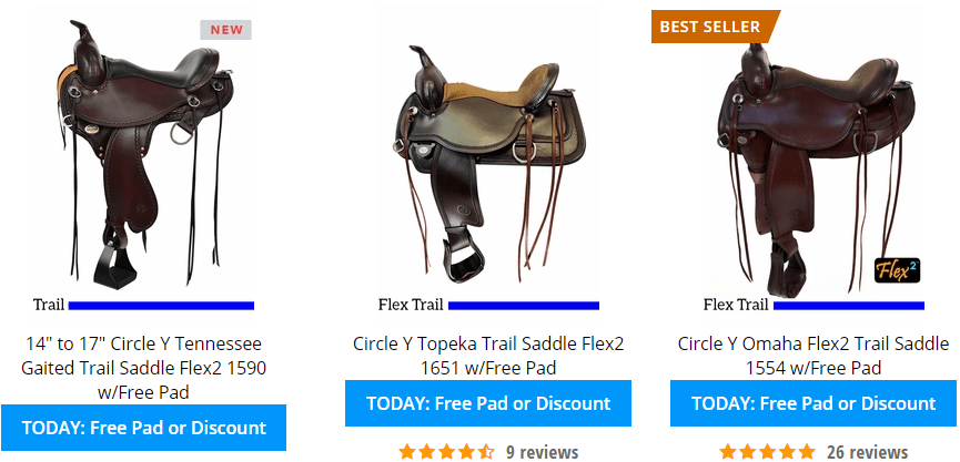 circle y park and trail saddle weight