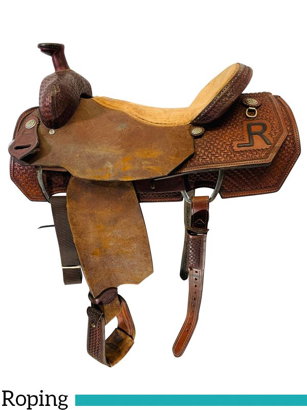 used roping saddles