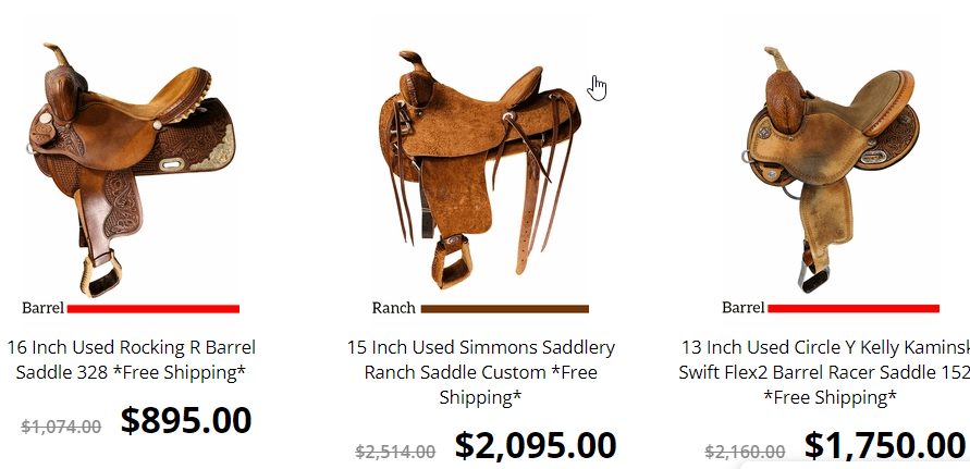 used western saddles