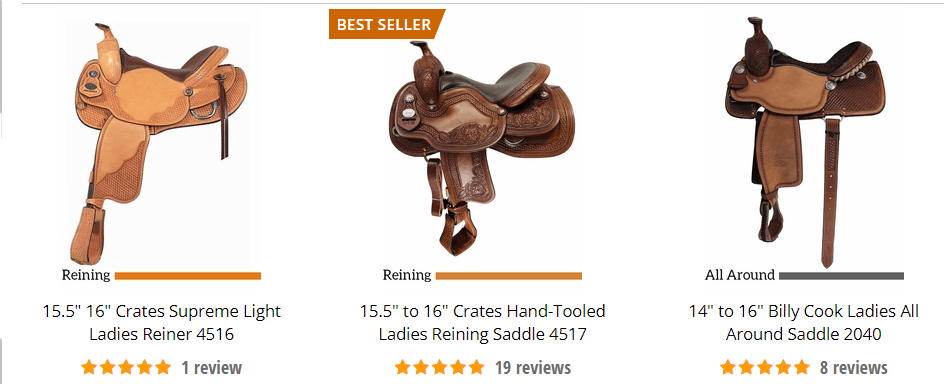 Women's western saddles